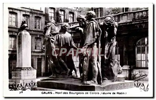 Ansichtskarte AK Calais Mont des Bourgeois de Calais (oeuvre de Rodin)