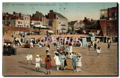 Cartes postales Le Portel Les Jeux Sur La Plage