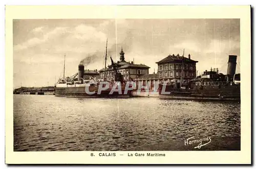 Cartes postales Calais La Gare MaritimeBateau