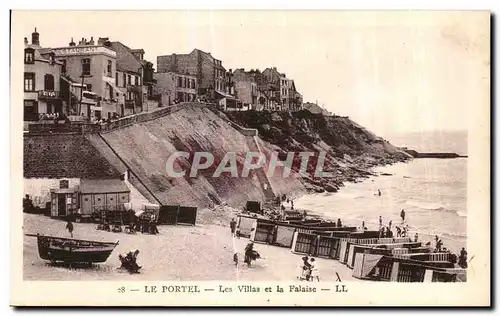 Cartes postales Le Portel Les Villas et la Falaise