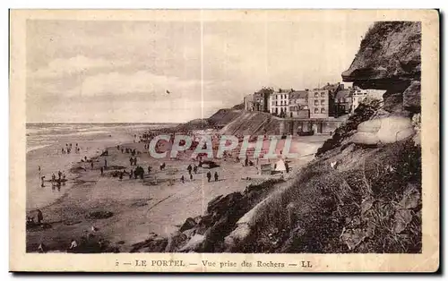 Cartes postales Le Portel Vue prise des Rochers