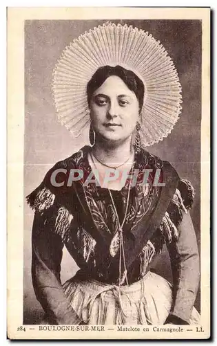 Cartes postales Boulogne Sur Mer Matelote en Carmagnole Folklore Costume