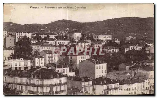 Ansichtskarte AK Cannes Panorama pris du Mont Chevalier