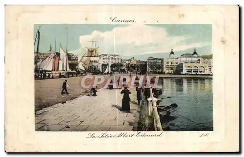 Cartes postales Cannes La jetee Albert Edouard Bateau