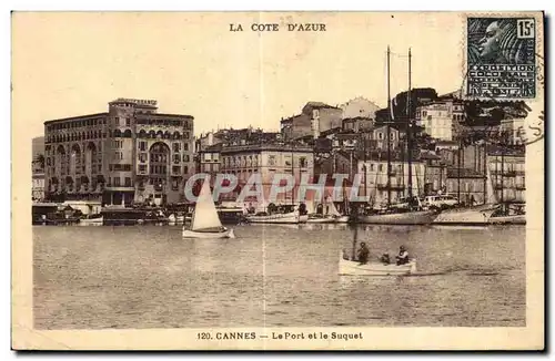 Cartes postales Cannes Le Port et le Suquet