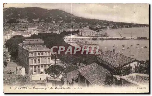 Ansichtskarte AK Cannes Panorama pris du Mont Chevalier