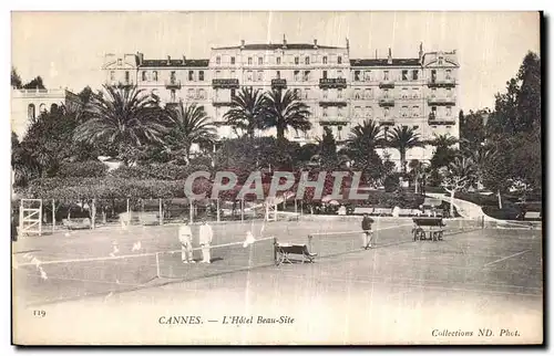 Cartes postales Cannes L Hotel Beau Site Tennis