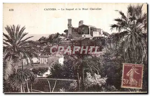 Ansichtskarte AK Cannes Le Suquet et le Mont Chevalier