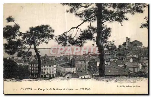 Cartes postales Cannes Vue prise de la Route de Grasse