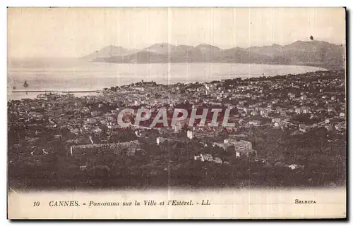 Ansichtskarte AK Cannes Panorama sur la Ville et L Esterel