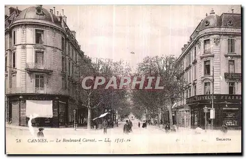 Cartes postales Cannes Le Boulevard Carnot