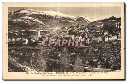 Ansichtskarte AK Haute Vallee du Var Beuil et le Mont Monnier High Var Valley Beuil and Monier Mount