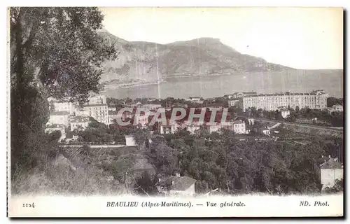 Cartes postales Beaulieu (Alpes Maritimes) Vue generale