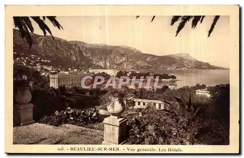 Cartes postales Beaulieu Sur Mer Vue generale Les Hotels