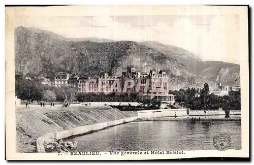 Cartes postales Beaulieu Vue generale et Hotel Bristol