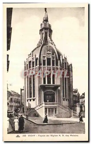 Ansichtskarte AK Vichy Facade de I Eglise ND des malades