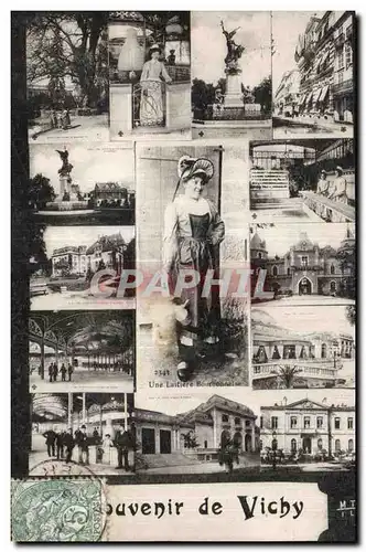 Cartes postales Souvenir de Vichy Folklore Costume