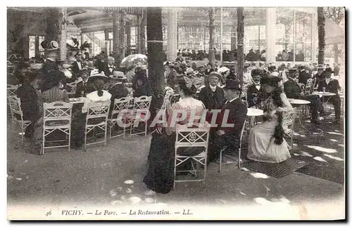 Cartes postales Vichy Le Parc La Restauration