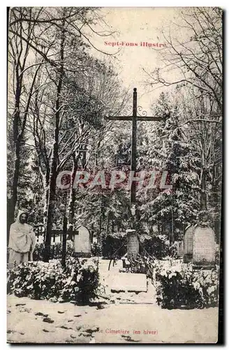 Cartes postales Sept Fons Le Cimetiere en hiver