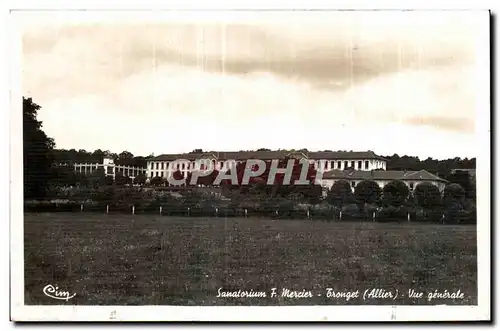 Cartes postales Tronget Vue generale Sanatorium Mercier