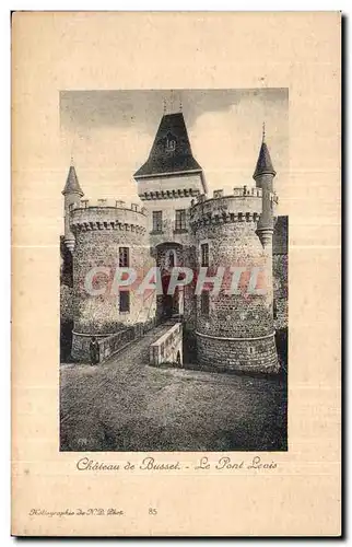 Cartes postales Chateau de Busset le Pont Levis