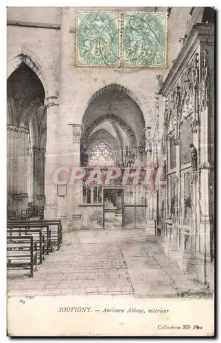 Cartes postales Souvigny Ancienne Abbaye interieur