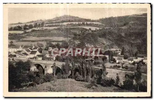 Ansichtskarte AK Vallee De Chouvigny Les deux Ponts de Menat Celui qui est a I arriere