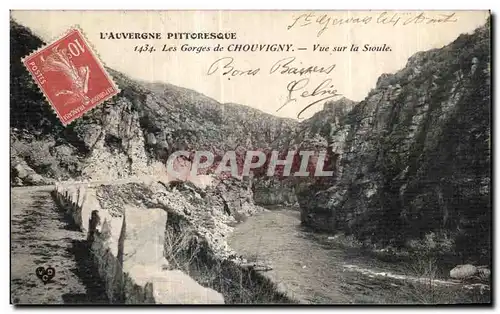 Cartes postales L Auvergne Pittoresque Les Gorges de Chouvigny Vue sur la Sioule