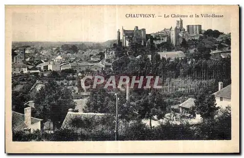 Cartes postales Chauvigny Le Chateau et la Ville Basse