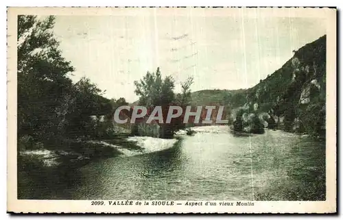 Cartes postales Vallee de la Sioule Aspect d un vieux Moulin