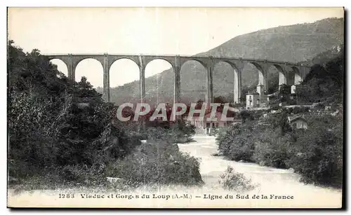 Ansichtskarte AK Viaduc et Gorges du Loup Ligne du Sud de la France