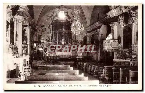 Cartes postales Luceram Interieur de I Eglise