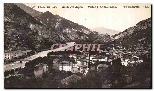 Ansichtskarte AK Vallee du Var Route des Alpes Puget Theniers Vue Generale