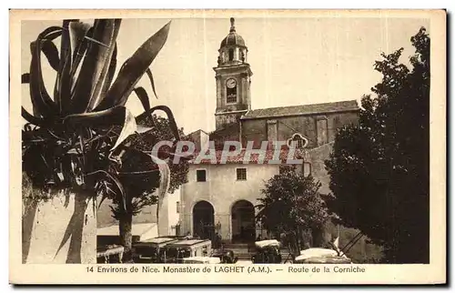 Cartes postales Laghet Environs de Nice Monastere de Laghet Route de la Corniche