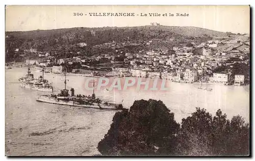 Ansichtskarte AK Villefranche La Ville et la Rade Bateaux