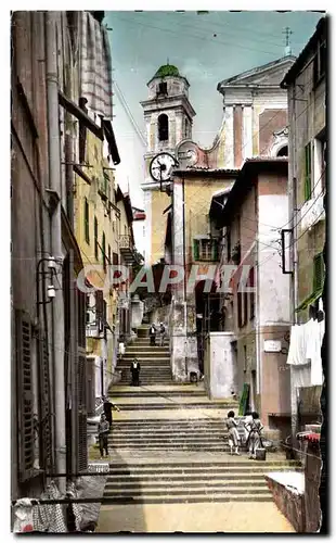 Ansichtskarte AK La Cote d Azur Villefranche Sur Mer Vieille Rue