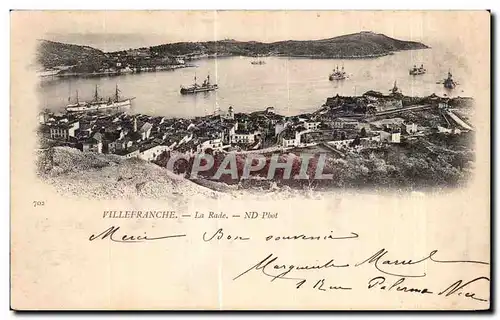 Cartes postales Villefranche La Rade Bateaux