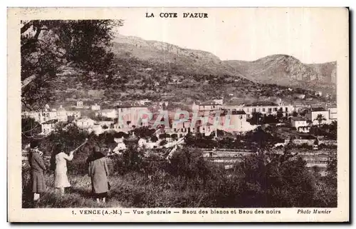 Cartes postales Vence Vue generale Baou des blancs et Baou des noirs