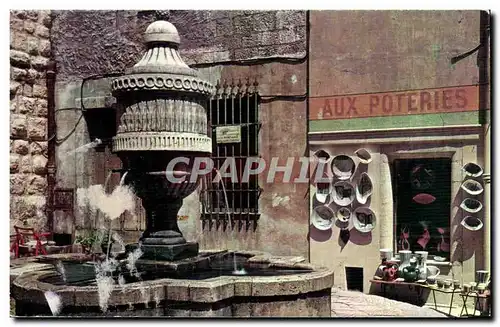 Ansichtskarte AK La Cote d Azur Vence La Fontaine du Peyra