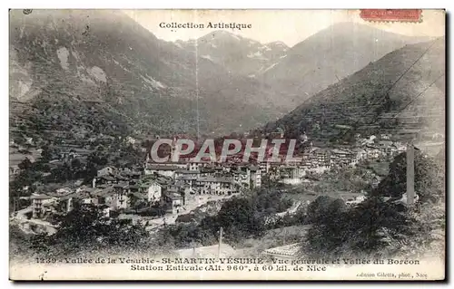 Ansichtskarte AK Saint Martin Vesubie Vallee de la Vesubie Vue generale et Vallee du Boreon