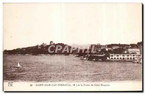 Cartes postales St Jean Cap Ferrat et la Pointe de Saint Hospice