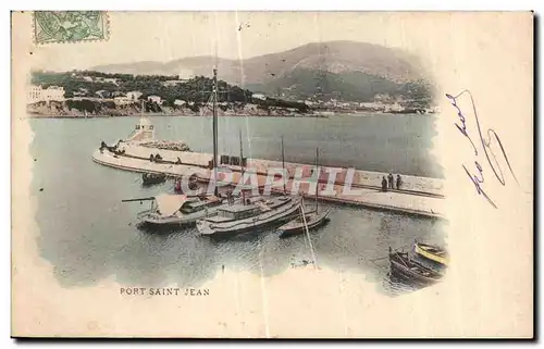 Cartes postales Saint Jean Cap Ferrat Port Saint jean Bateaux