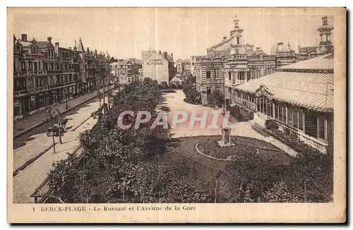 Ansichtskarte AK Berck Plage Le Kursaal et I Avenue de la Gare