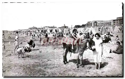 Ansichtskarte AK Berck Plage La Plage Ane Donkey Enfant