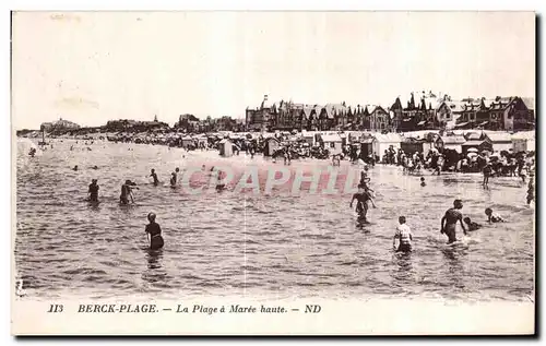 Cartes postales Berck Plage La Plage a Maree haute