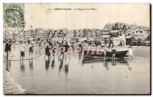 Cartes postales Berck Plage La Plage et les Villas