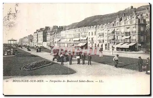 Ansichtskarte AK Boulogne Sur Mer Perspective du Boulevard Sainte Beuve