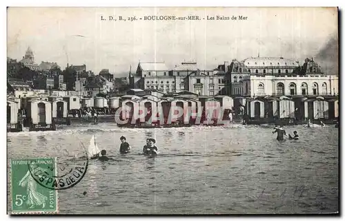 Cartes postales Boulogne Sur Mer Les Bains de Mer