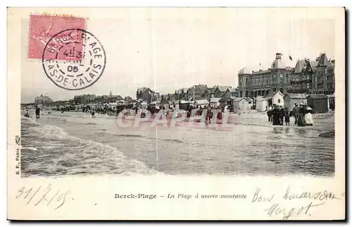 Cartes postales Berck Plage La Plage de maree montante