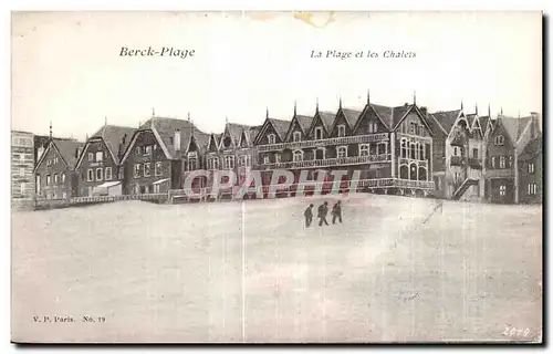 Cartes postales Berck Plage La Plage et les Chalets